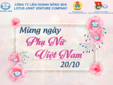 (20-10-2023) CÔNG TY LIÊN DOANH BÔNG SEN MỪNG NGÀY PHỤ NỮ VIỆT NAM