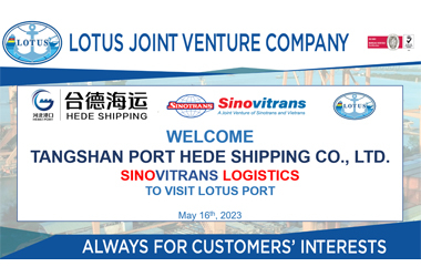 (16-05-2023) CẢNG LOTUS VINH DỰ ĐƯỢC CHÀO ĐÓN ĐOÀN HEDE SHIPPING CÙNG LOGISTICS SINOVITRANS ĐẾN THAM QUAN VÀ LÀM VIỆC TẠI CẢNG