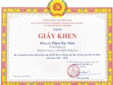 (19-05-2022) ÔNG PHẠM HUY MINH, BÍ THƯ ĐẢNG ỦY, TỔNG GIÁM ĐỐC CTY LD BÔNG SEN, VINH DỰ NHẬN BẰNG KHEN CỦA ĐẢNG BỘ KHỐI CƠ SỞ BỘ CÔNG THƯƠNG TẠI TP. HỒ CHÍ MINH