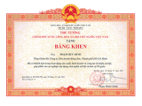 (13-04-2022) ÔNG PHẠM HUY MINH, BÍ THƯ ĐẢNG ỦY, TỔNG GIÁM ĐỐC CTY LD BÔNG SEN, VINH DỰ NHẬN BẰNG KHEN CỦA THỦ TƯỚNG CHÍNH PHỦ