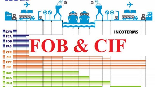 Giữa FOB và CIF có những điểm giống và khác nhau